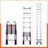 Bathla 14.5ft Aluminium Telescopic Ladder | 2-Year Manufacturer Warranty | Portable & Compact | Made in India (15 Step - 4.4 mtr)